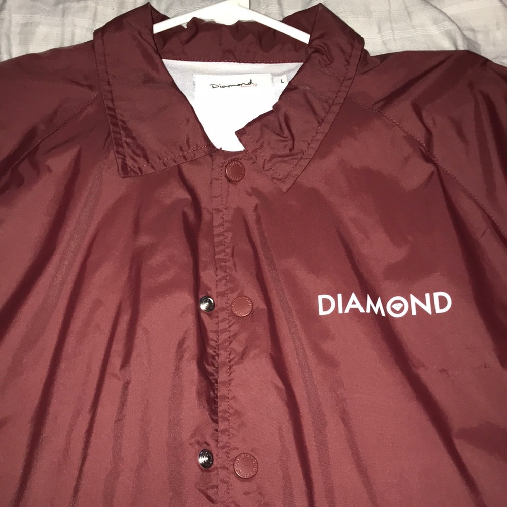 Maroon diamond supply co. Coach jacket.
